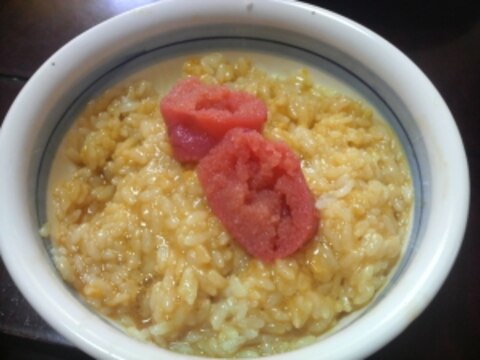 朝ご飯にも♪玉子かけご飯の明太子乗せ♪